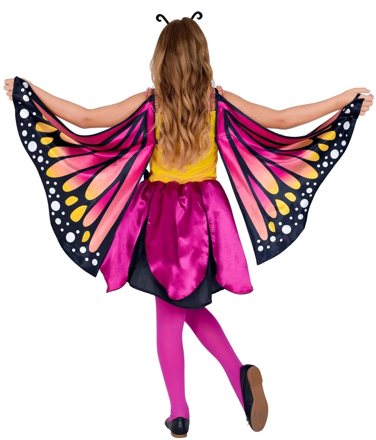 Disfraz de Mariposa Rosa y Amarilla para Niña Mariposa Widmann